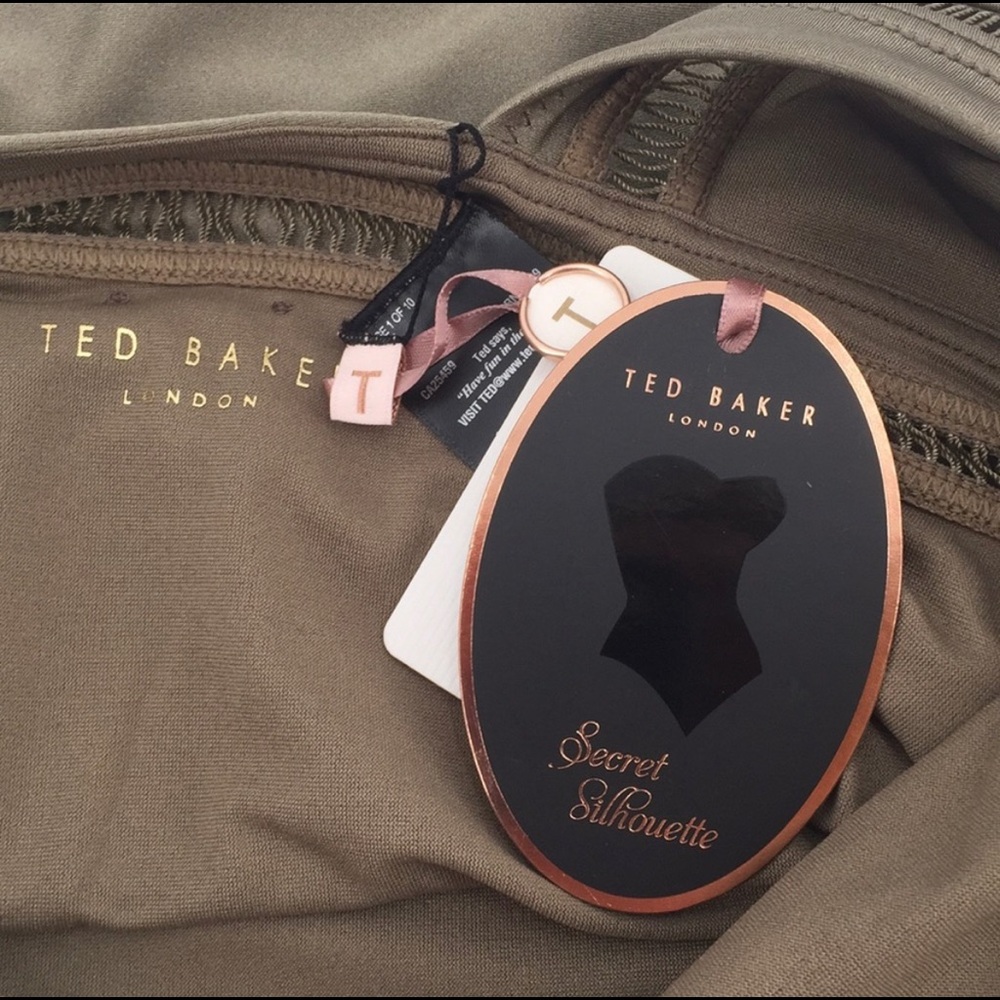 NWT Ted Baker Starza Swimsuit Khaki One Piece 10 - Picture 3 of 5